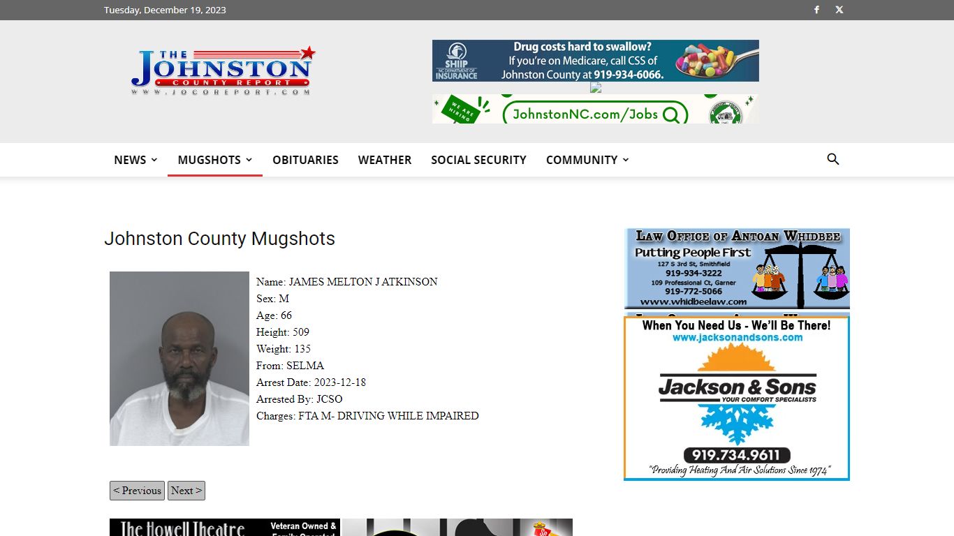 Mugshots | JoCo Report